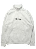 <img class='new_mark_img1' src='https://img.shop-pro.jp/img/new/icons8.gif' style='border:none;display:inline;margin:0px;padding:0px;width:auto;' />[CUTRATE] CLASSIC LOCAL LOGO EMBROIDERY HALF ZIP SWEAT(GR)