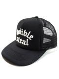 <img class='new_mark_img1' src='https://img.shop-pro.jp/img/new/icons8.gif' style='border:none;display:inline;margin:0px;padding:0px;width:auto;' />[DOUBLE STEAL] Black Letter Logo Mesh Cap