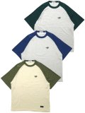 <img class='new_mark_img1' src='https://img.shop-pro.jp/img/new/icons8.gif' style='border:none;display:inline;margin:0px;padding:0px;width:auto;' />[DOUBLE STEAL] Embroidery Raglan TEE