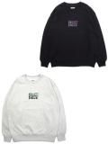 <img class='new_mark_img1' src='https://img.shop-pro.jp/img/new/icons8.gif' style='border:none;display:inline;margin:0px;padding:0px;width:auto;' />[FLASH POINT] THROW UP TWO LOGO C/N SWEAT(BK/AS)
