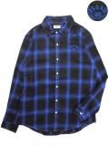 <img class='new_mark_img1' src='https://img.shop-pro.jp/img/new/icons8.gif' style='border:none;display:inline;margin:0px;padding:0px;width:auto;' />[FLASH POINT] FLASH 95 ARCH EMB Check Shirt(BK/BL)