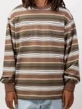 <img class='new_mark_img1' src='https://img.shop-pro.jp/img/new/icons8.gif' style='border:none;display:inline;margin:0px;padding:0px;width:auto;' />[INTERBREED] French Terry Striped Tee(BR)