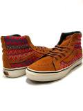 <img class='new_mark_img1' src='https://img.shop-pro.jp/img/new/icons8.gif' style='border:none;display:inline;margin:0px;padding:0px;width:auto;' />[VANS] SK8-Hi SLIM CA ZIG ZAG BROWN/RED