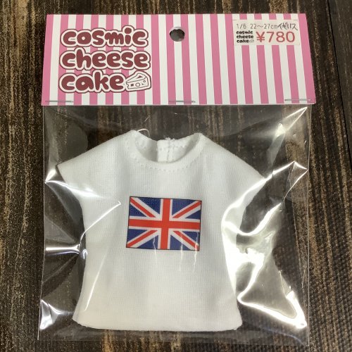1/6 22-27cm プリントTシャツ国旗「イギリス」cosmic cheese cake -  ブライス・プーリップ・ドール通販専門店るちゃどぉるネットショップ