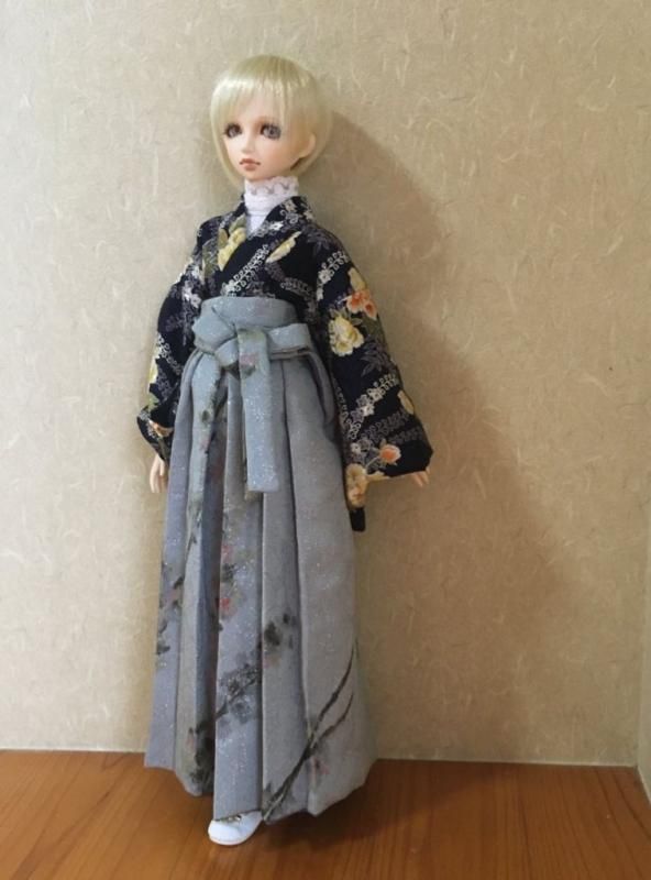 オビツ50 女袴 灰 蓮華橋 - ブライス・プーリップ・ドール通販