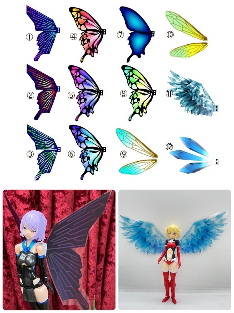 受注】1/12 ねんどろいどどーる 汎用フェアリー羽でっちup