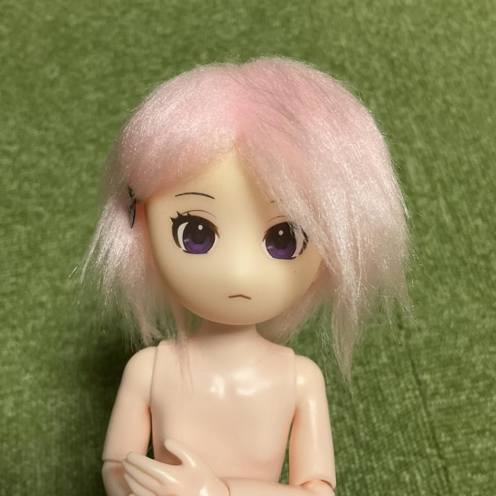 セリアドル活7cmサイズドールウィッグ ピンク 二夜のアトリエ セリアドル活7cmサイズドールウィッグ ピンク 二夜のアトリエ