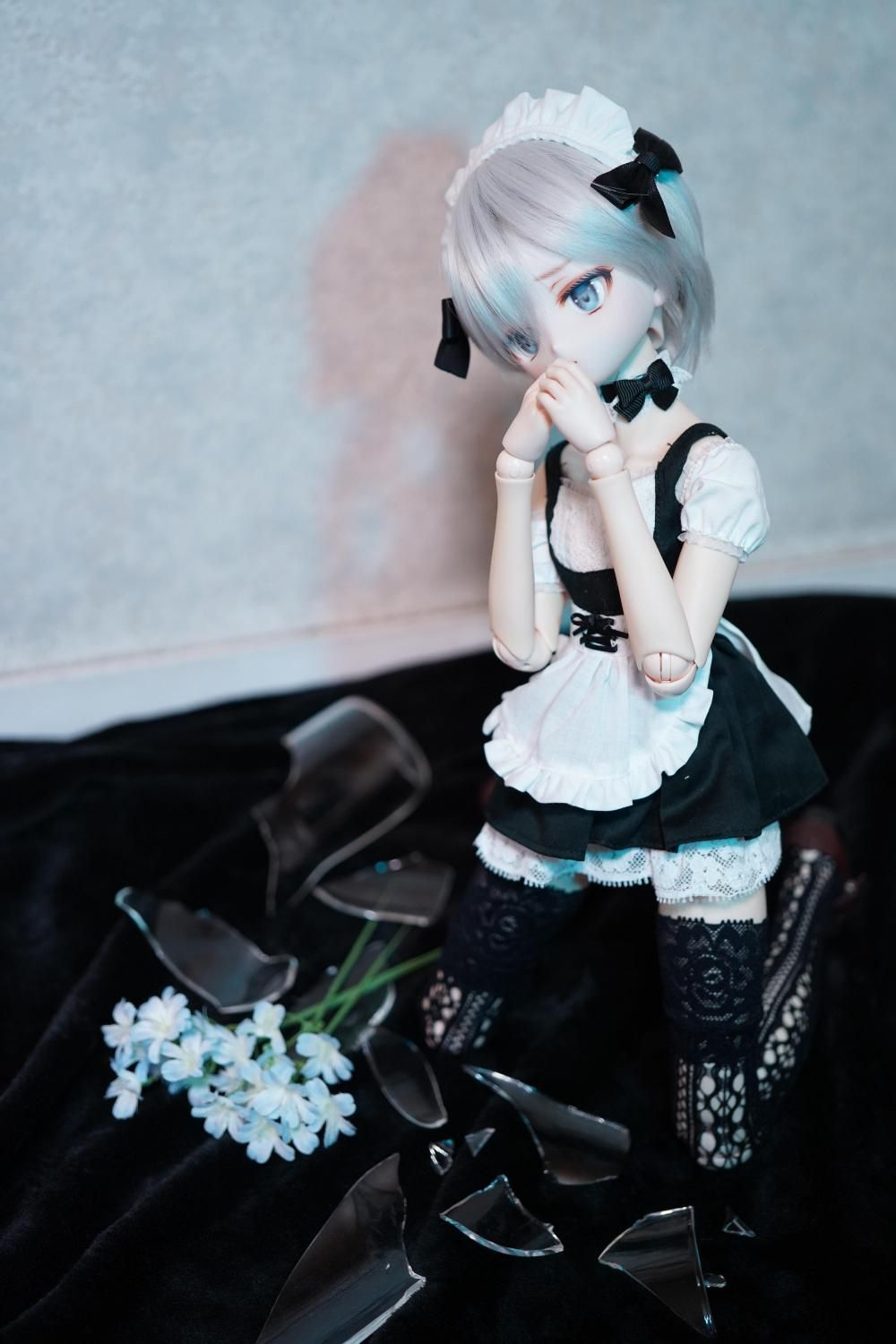 受注】MDD メイド服5点セット HONEY SLASH! - ブライス・プーリップ