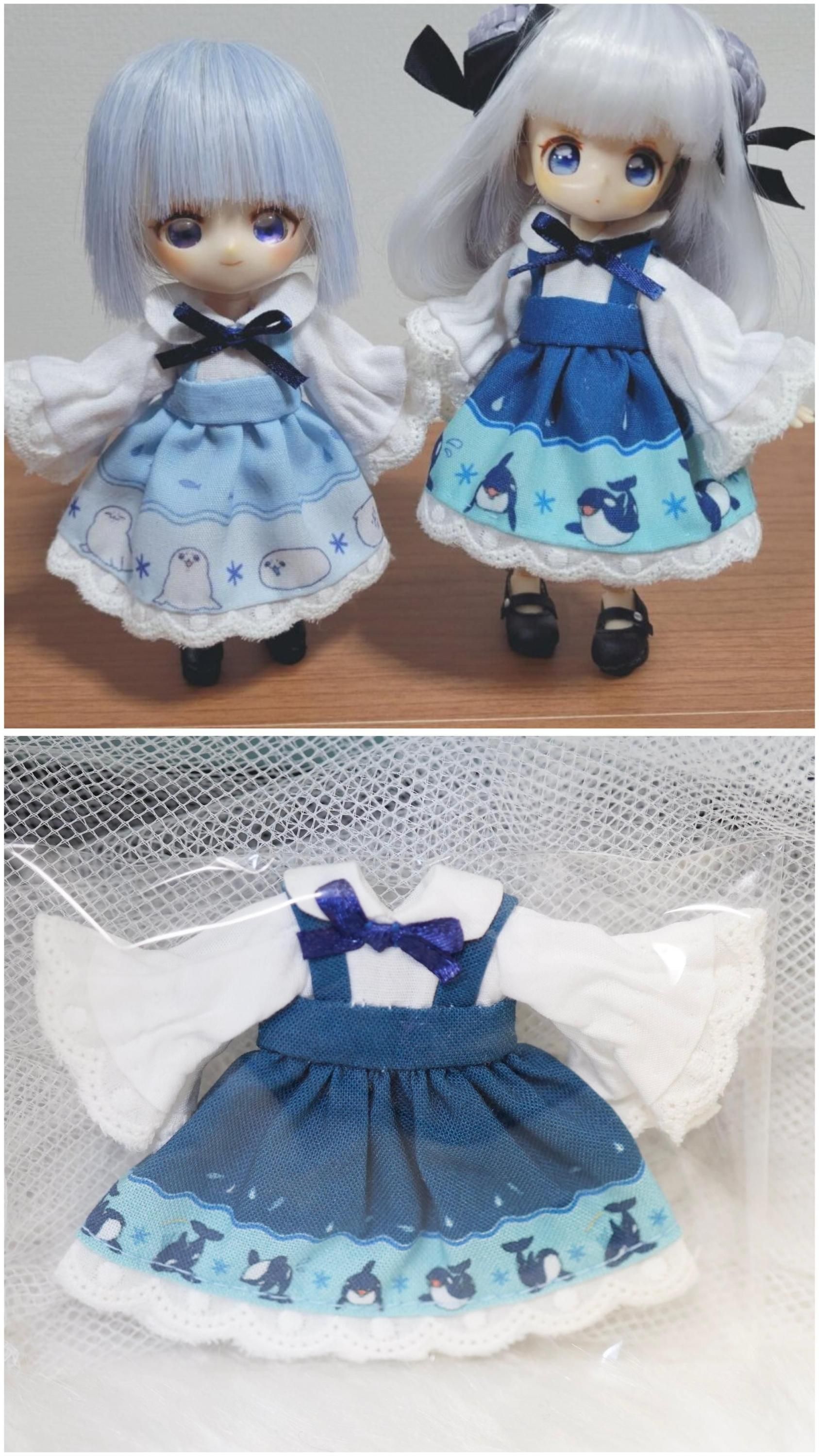 オビツ11・ピコP・ねんどろいどどーるサイズ 海のロリータワンピシャチ