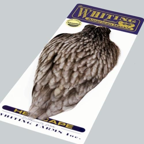 HOFFMAN/ホフマン ホワイティング スーパーケープ ダイドダン WHITING Super Cape Dyed Dun 新品サーモンフライドライウェット毛鉤テンカラ HOFFMAN/ホフマン ホワイティング スーパーケープ ダイドダン #1
