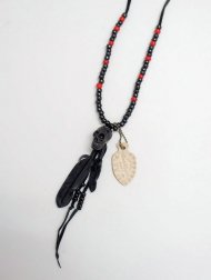 Skull HeadTop LeatherFeather & Beads NC(Brass)<img class='new_mark_img2' src='https://img.shop-pro.jp/img/new/icons1.gif' style='border:none;display:inline;margin:0px;padding:0px;width:auto;' />