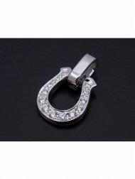 【S.O.S】Horseshoe Amulet w/Clear CZ <img class='new_mark_img2' src='https://img.shop-pro.jp/img/new/icons1.gif' style='border:none;display:inline;margin:0px;padding:0px;width:auto;' />
