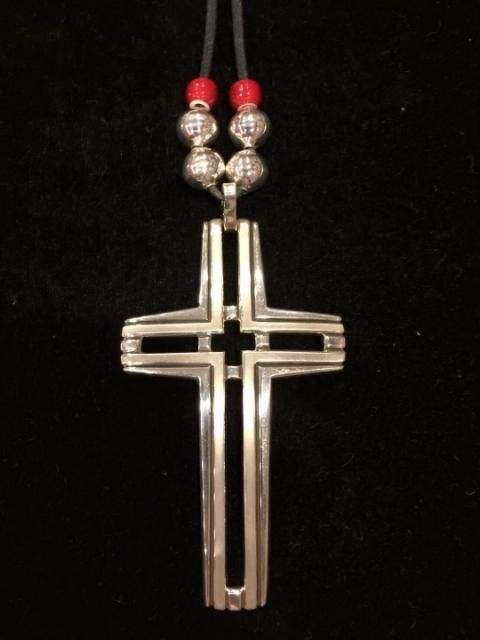 Waddie Crazy Horse シングルクロス シルバーネックレス