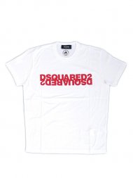 Dsquared2/Mirrored Logo T-Shirt(WHITE)<img class='new_mark_img2' src='https://img.shop-pro.jp/img/new/icons50.gif' style='border:none;display:inline;margin:0px;padding:0px;width:auto;' />
