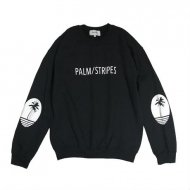 LOGO SWEAT CREW by PALM/STRIPES<img class='new_mark_img2' src='https://img.shop-pro.jp/img/new/icons55.gif' style='border:none;display:inline;margin:0px;padding:0px;width:auto;' />