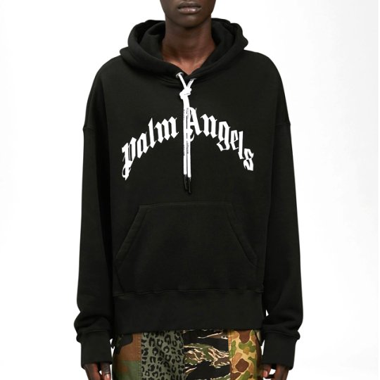 Palm Angels/CURVED LOGO HOODIE - TMT,junhashimoto,marbles,コディー