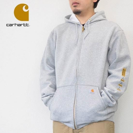 Carhartt ジップアップパーカー グレー カーハート