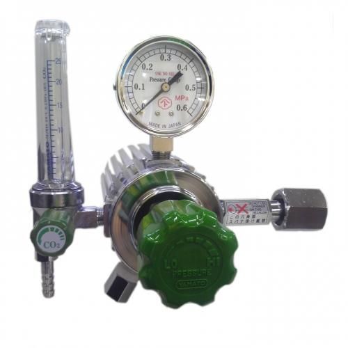 炭酸ガス ( CO2 ) 流量計付き ノーヒーター調整器(減圧器 炭酸ガス ( CO2 ) 流量計付き ノーヒーター調整器(減圧器