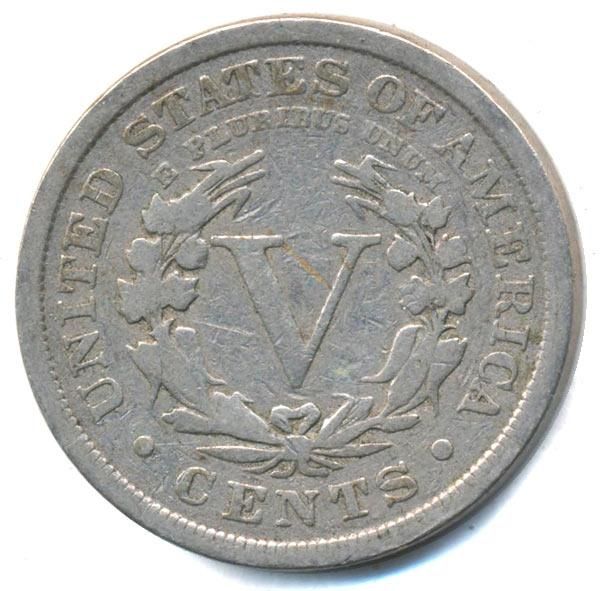 アメリカ 5セント（リバティ）ニッケル 1898 F - 寺島コイン