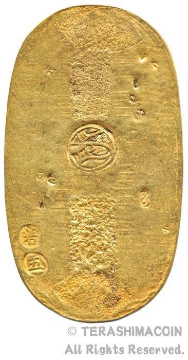 享保小判金 背：さ生 無刻印 PCGS(Cleaned AU Detail)