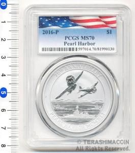 2016年 パールハーバー記念硬貨 PCGS MS70 Buy 2016 2 oz Pearl Harbor 75th Anniversary Gold Coin PCGS