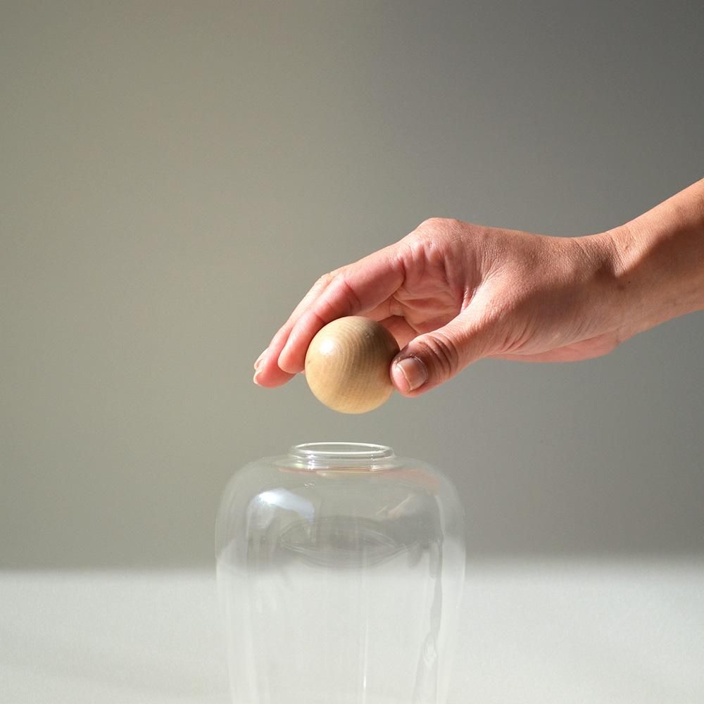 ガラスボトル人顔ガラスアート