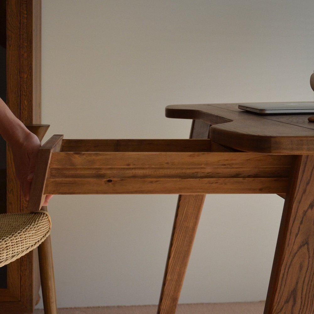 ビィンティージ/木製クラシック文机/ 6引き出し/無垢材 ビィンティージ/木製クラシック文机/ 6引き出し/無垢材 i