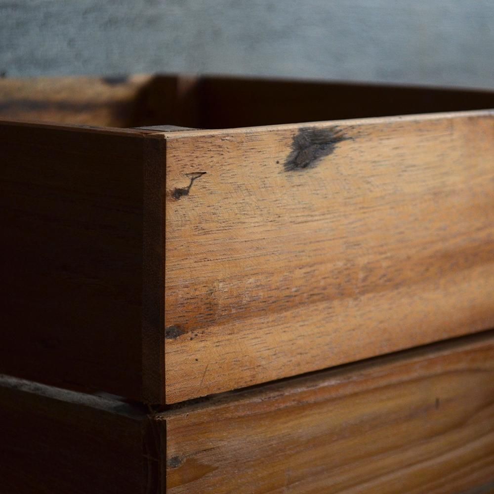 アンティークBOX(楠材) 中古品　美品 ミニチュアアンティークドアボックス その他インテリア雑貨