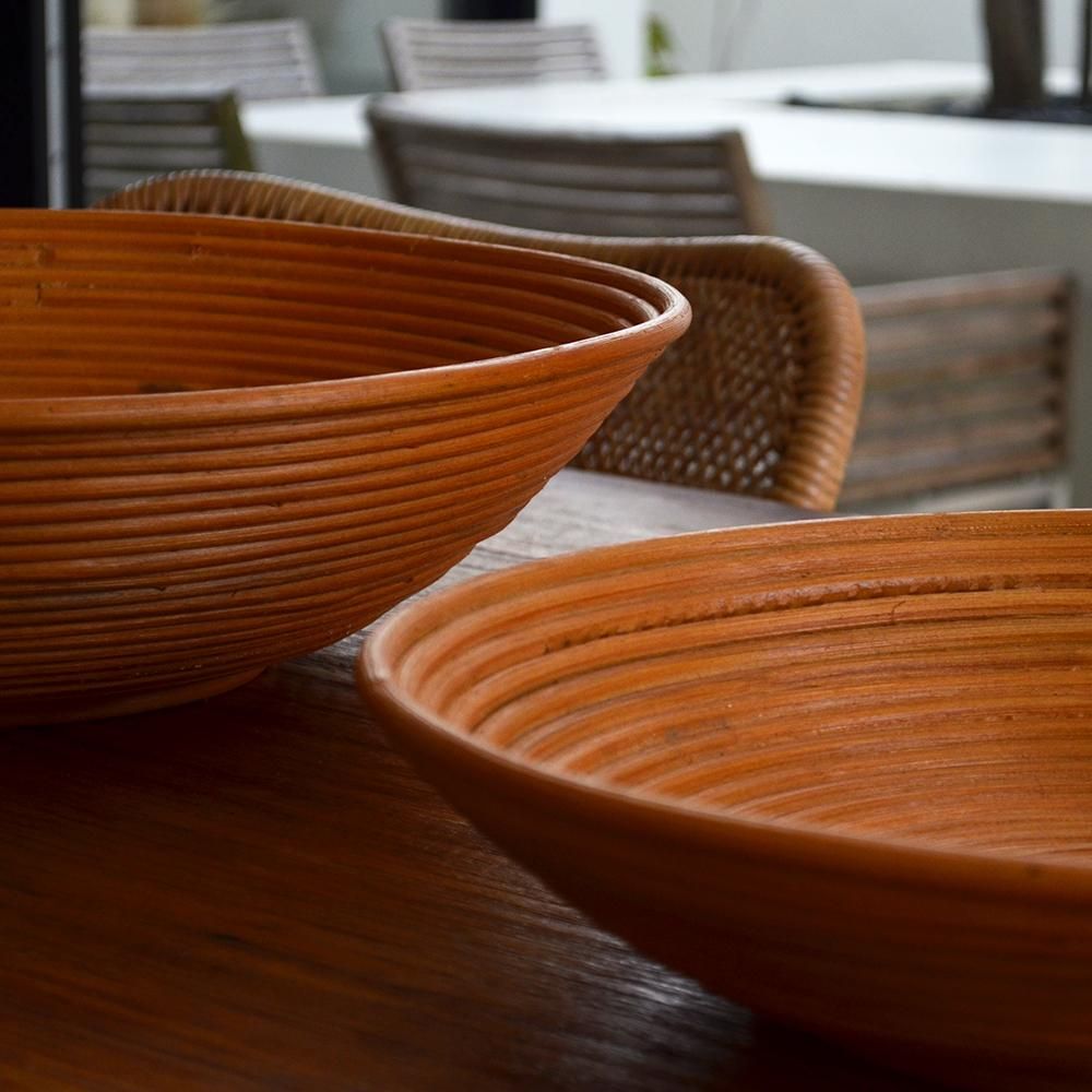 送料無料 ラタンコア・シリーズ《ラウンドトレイ》Lサイズ