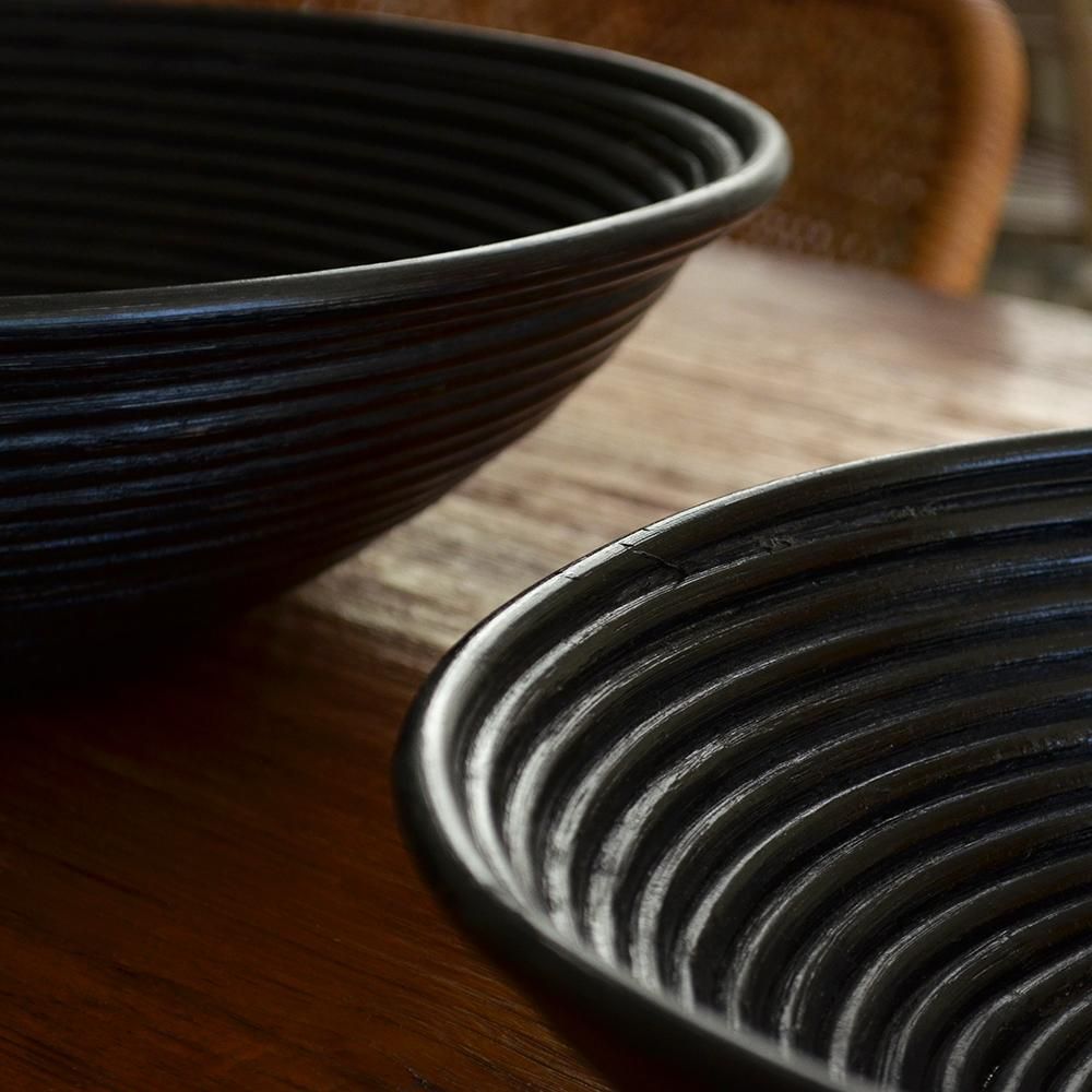 送料無料 ラタンコア・シリーズ《ラウンドトレイ》Lサイズ｜オリジナル