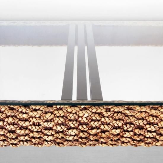 ウォーターヒヤシンス【ブラウン#16】ダイニングテーブル(AG)が送料