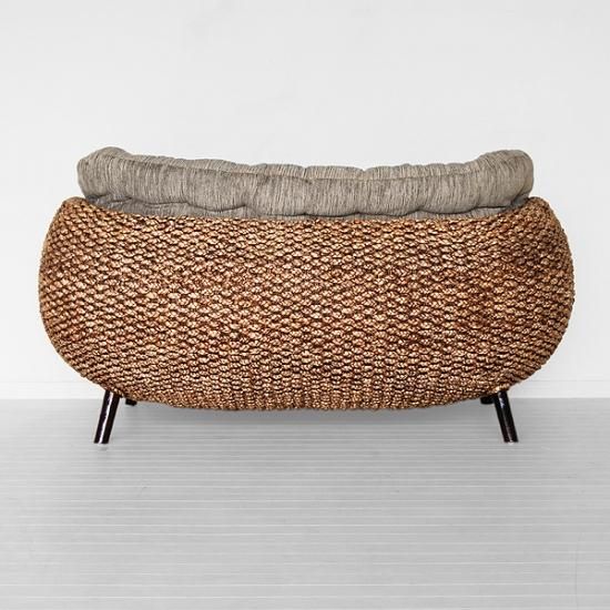 ウォーターヒヤシンス・ソファ【パール】2人掛けが送料無料│アジアン