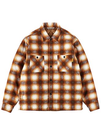 MateSD Quilted Print Flannel Check Shirt