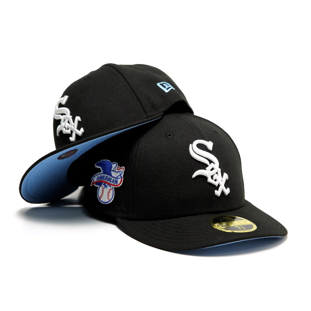 Chicago White Sox American League New Era Low Profile 59Fifty Cap Black  [Light Blue Bottom] - DREAM TEAM ONLINE SHOP