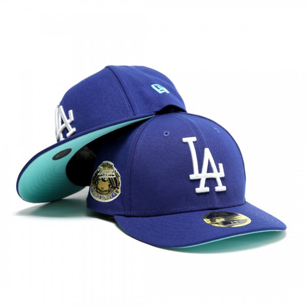 Los Angeles Dodgers 1963 World Series New Era Low Profile 59Fifty Cap Royal [Tiffany Blue Bottom]