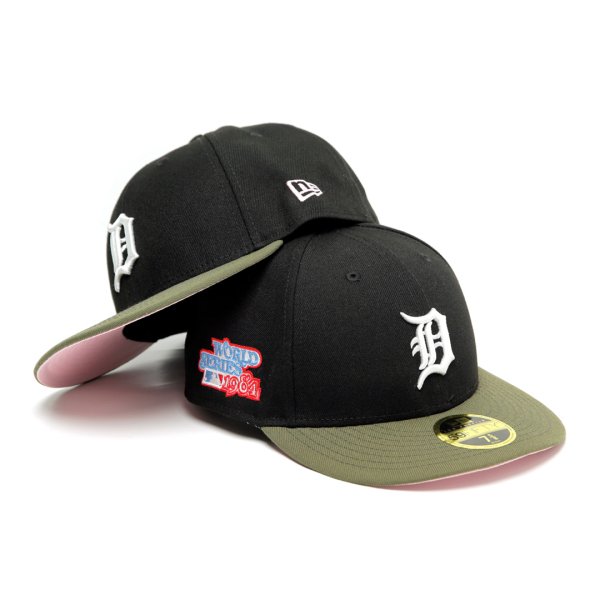 Detroit Tigers "World Series 1984" New Era Low Profile 59Fifty Cap Black [Pink Bottom]
