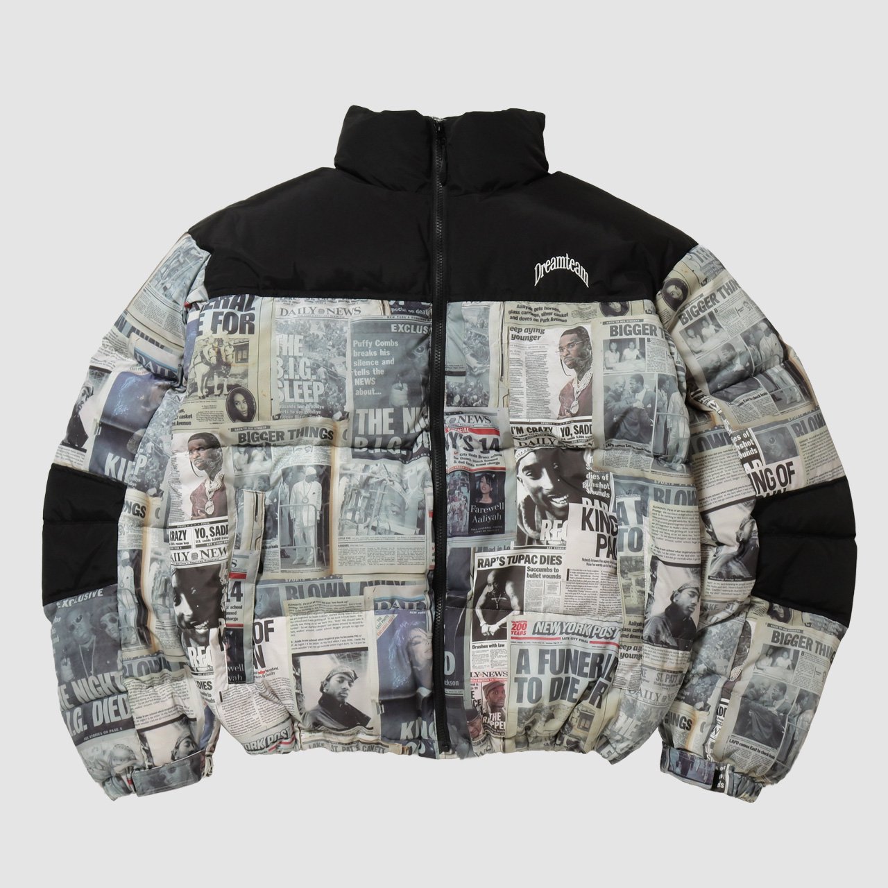 dreamteam RIP Newspaper Down Jacket