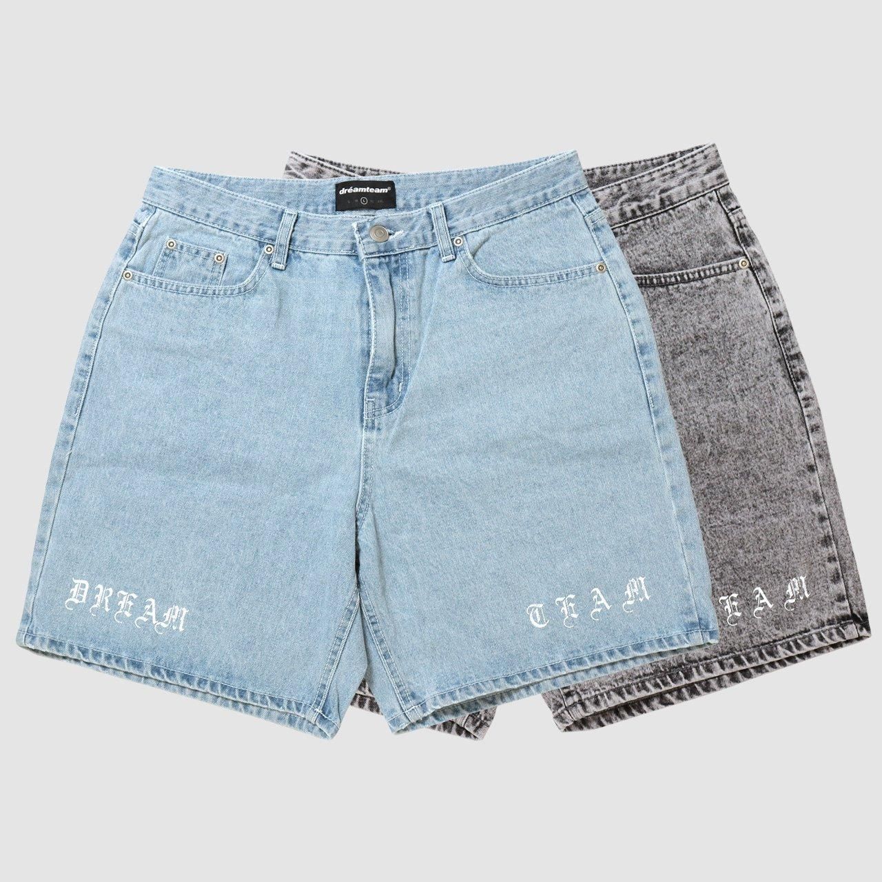 Old E Logo Denim Shorts