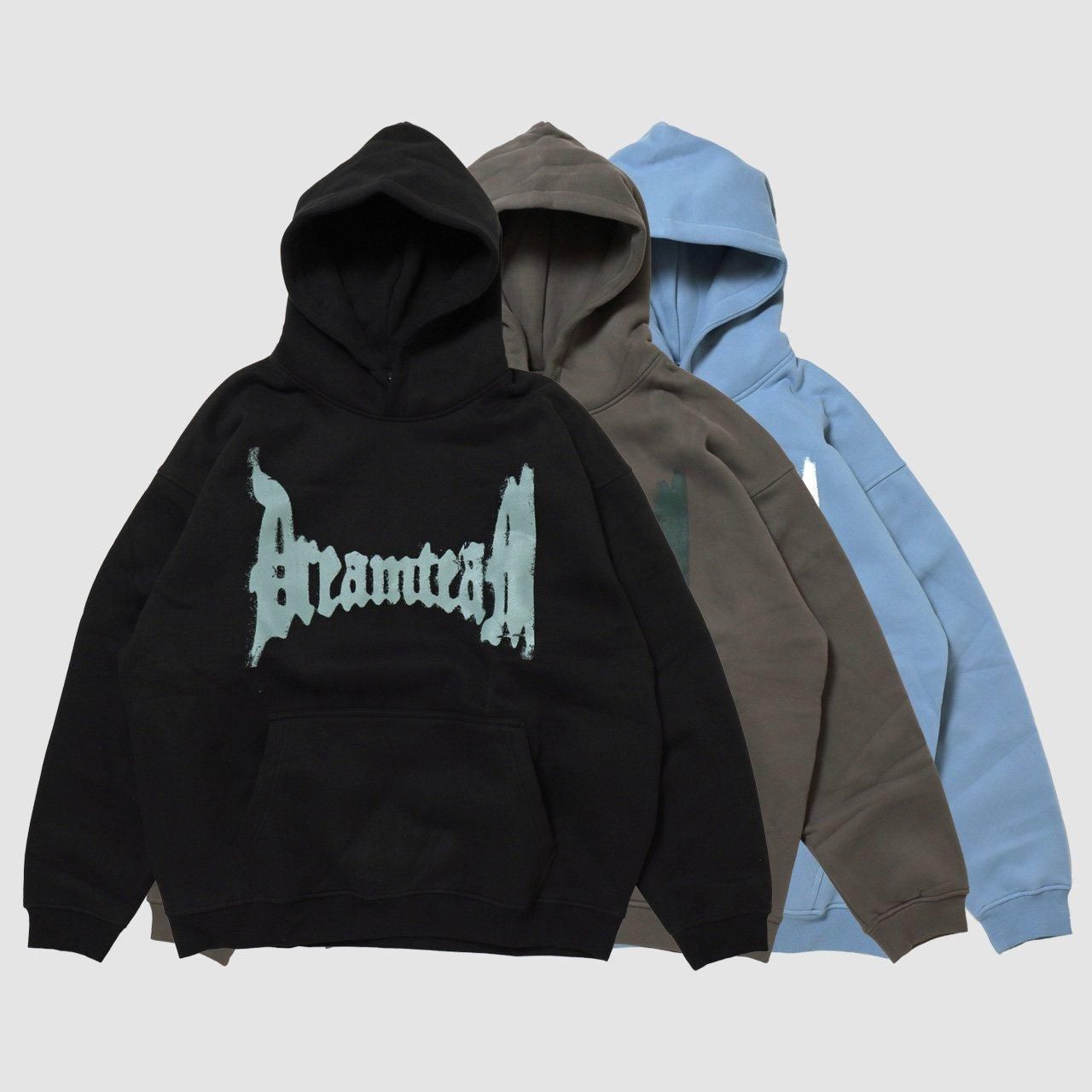 DREAMTEAM Distressed Logo Hooded Pullover