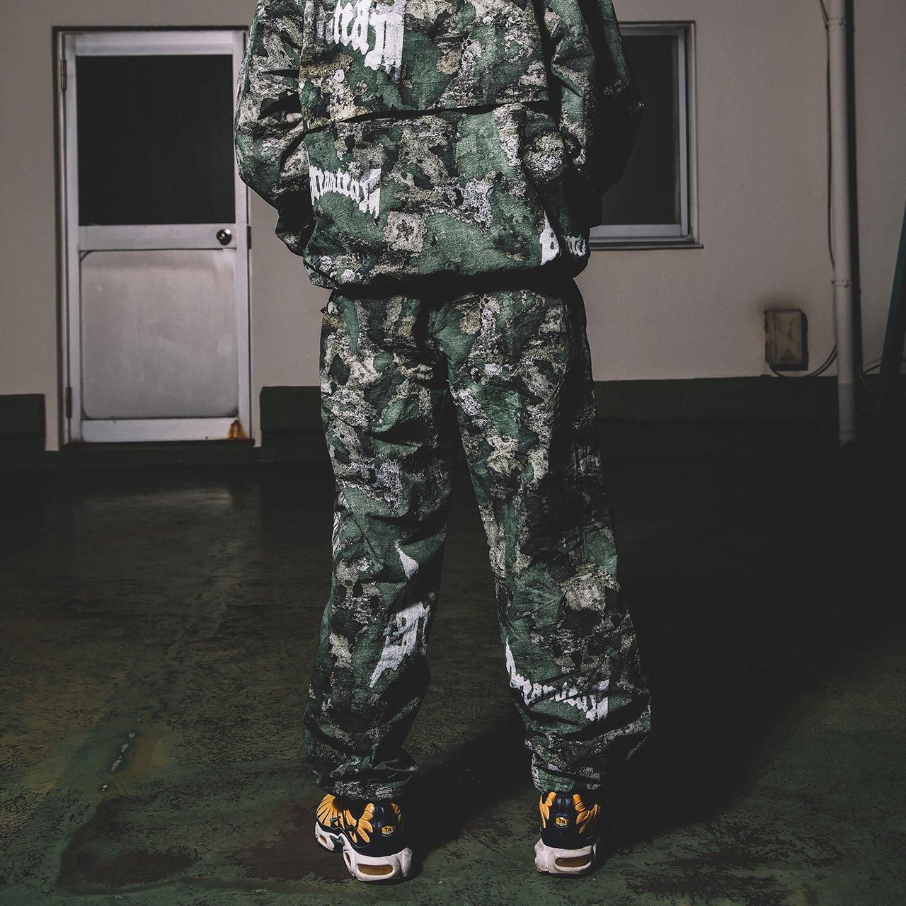 DREAMTEAM Old E Logo Camouflage Nylon Pants - DREAM TEAM ONLINE SHOP