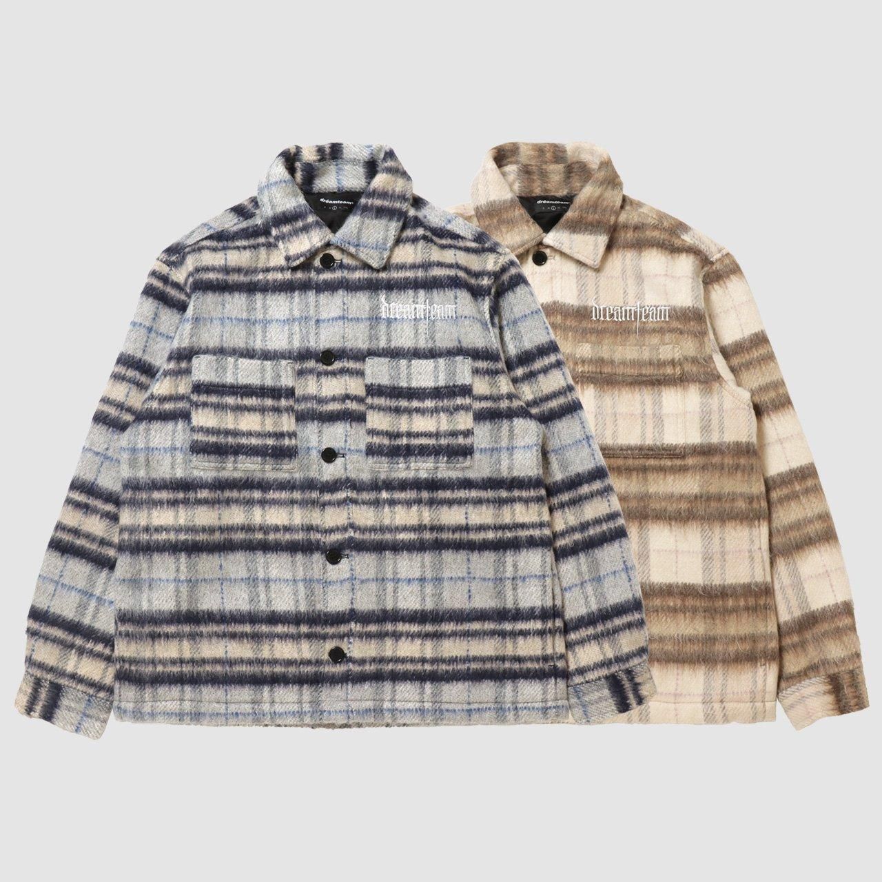 DREAMTEAM Arch Logo Mohair Flannel Jacket
