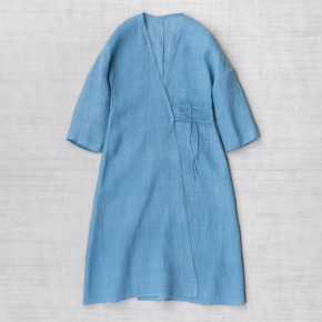 dosaʥɡ/ Wrap Dress  hand woven linen 