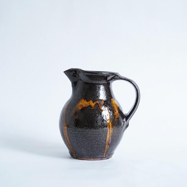小代焼き スリップウェア 陶器ピッチャー ベージュクリーム 井上尚之