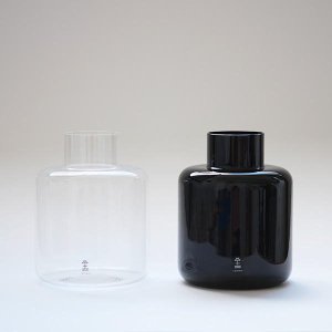 SKRUF / PONNY-Vase S（Clear&Black）