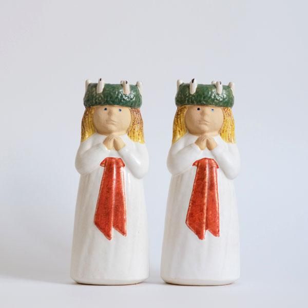 リサラーソン　アドベント　聖ルチア祭 キャンドルホルダー 4体セット Lisa Larson（リサラーソン）Advent／LUCIA - dieci｜online shop