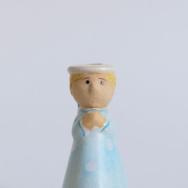 Lisa Larson（リサラーソン）CANDLE HOLDER LITTLE ANGEL（blue