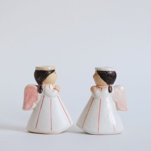 Lisa Larsonʥꥵ顼CANDLE HOLDER LITTLE ANGELwhitered