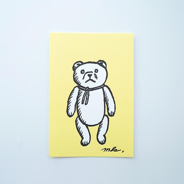 鹿児島睦 クマ 手描き イラスト 直筆 紙袋 Makoto Kagoshima 鹿児島睦 直筆 クマ イラスト 手描き 紙袋 Makoto Kagoshima