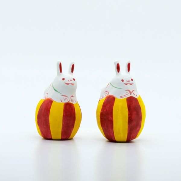 豊永盛人 ロードワークス（張子）/ 玉乗りウサギ