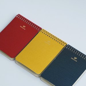 POSTALCO/Pressed Cotton Fabric Notebook A7